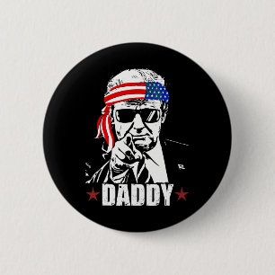 Bóton Redondo 5.08cm Trump Papai 2025 Oficial Trump Papai Engraçado 