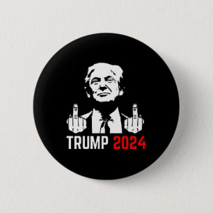 Bóton Redondo 5.08cm Trump Prende Os Dedos De 2024 América Usa Flagaind
