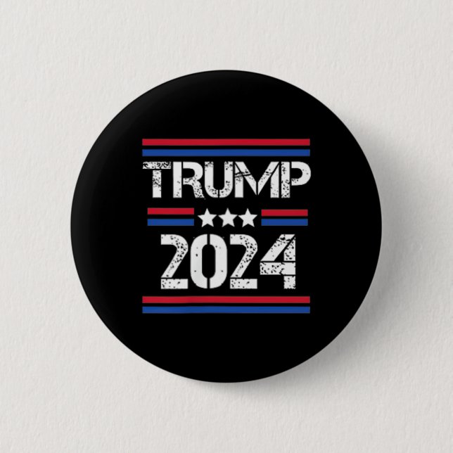 Bóton Redondo 5.08cm Trump Prender Este Dois Lados (Frente)