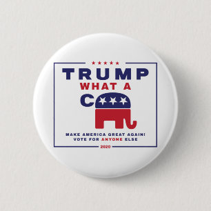 Bóton Redondo 5.08cm Trump. Que poster da campanha anti-tropete?