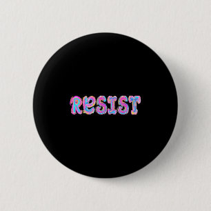 Bóton Redondo 5.08cm Trump Resiste Trump Protesto Contra Protesto Polít