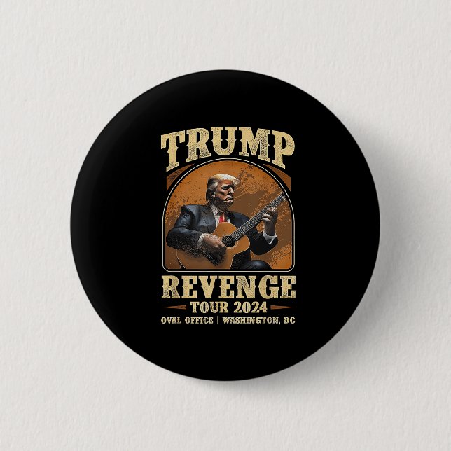 Bóton Redondo 5.08cm Trump Revenge Tour 2024 (Frente)