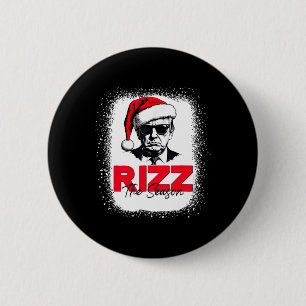 Bóton Redondo 5.08cm Trump Rizz A Época Natal Engraçado Donald Trump