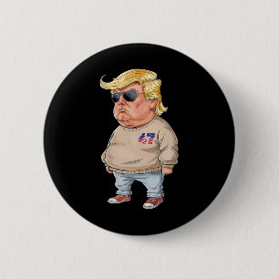 Bóton Redondo 5.08cm Trump Sou apenas uma Cara Engraçada Meme 2024