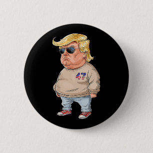 Bóton Redondo 5.08cm Trump Sou apenas uma Cara Engraçada Meme 2024
