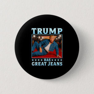 Bóton Redondo 5.08cm Trump Tem Grandes Jeans Meme Divertido 3