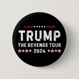 Bóton Redondo 5.08cm Trump The Revenge Tour 2024 Presidente