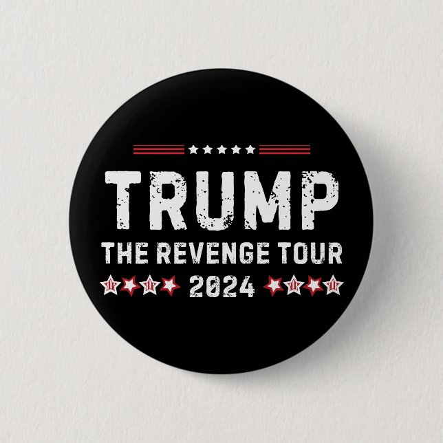 Bóton Redondo 5.08cm Trump The Revenge Tour 2024 Presidente (Frente)