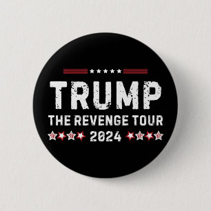 Bóton Redondo 5.08cm Trump The Revenge Tour 2024 Presidente