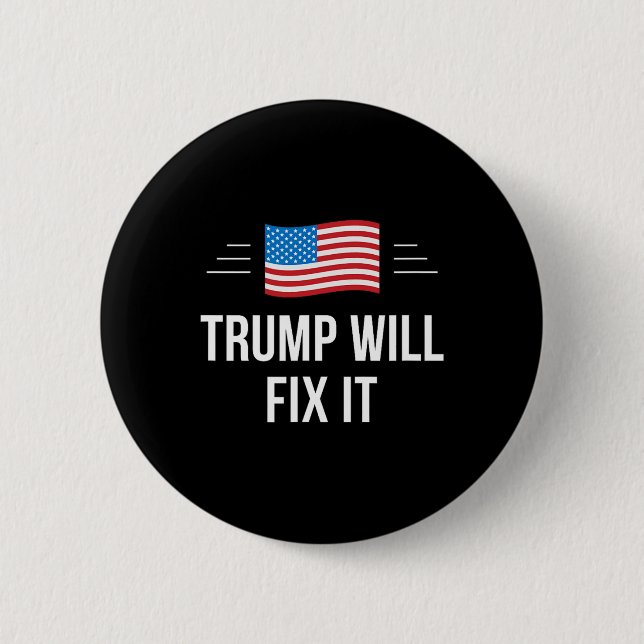 Bóton Redondo 5.08cm Trump Vai Corrigi-Lo - (Frente)