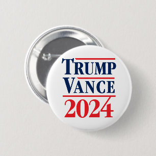 Bóton Redondo 5.08cm Trump Vance 2024