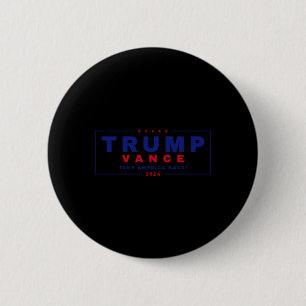 Bóton Redondo 5.08cm Trump Vance 2024 Donald Trump J.d. Vance Take Amer