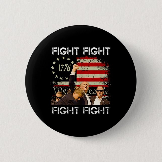 Bóton Redondo 5.08cm Trump Vance 2024 Fight (Frente)