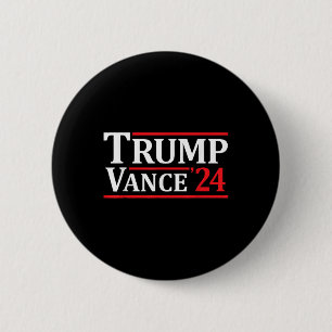 Bóton Redondo 5.08cm Trump Vance 24 Trump 2024