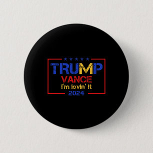 Bóton Redondo 5.08cm Trump Vance Estou Adorando 2025 Citação Divertida