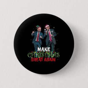 Bóton Redondo 5.08cm Trump Vance Torne O Excelente De Natal Novamente O