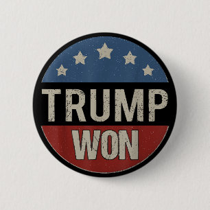 Bóton Redondo 5.08cm Trump Venceu 2024 Aceite Já Patriótico Pró Trump 4