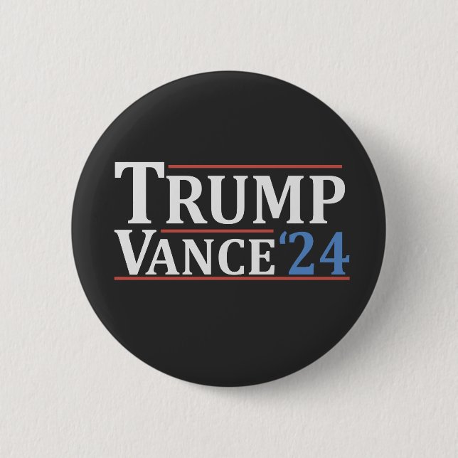 Bóton Redondo 5.08cm Trump Vice Presidente Vance American Election EUA (Frente)