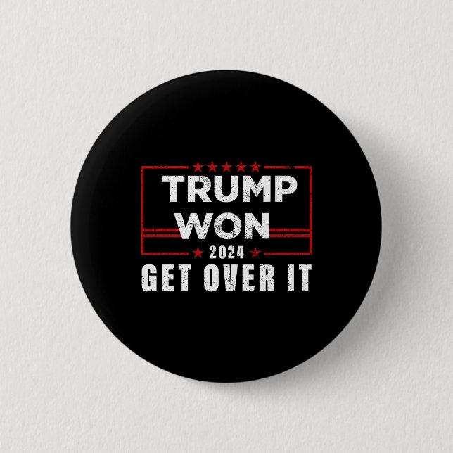 Bóton Redondo 5.08cm Trump Won supera isso 2024 (Frente)