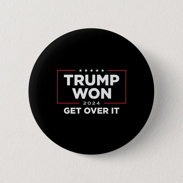 Bóton Redondo 5.08cm Trump Won supera isso 2024 (Frente)