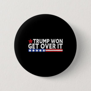 Bóton Redondo 5.08cm Trump Won Supera O Bandeira Usa De 2028
