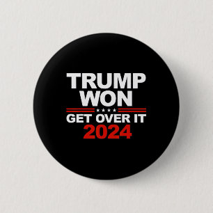 Bóton Redondo 5.08cm Trump Won Supera O Segundo Mandato Trump 2024