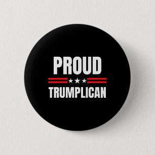 Bóton Redondo 5.08cm Trumplican Engraçado Donald Trump Republicano Cons