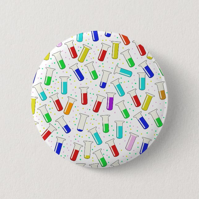 Bóton Redondo 5.08cm Tubos de ensaio em vidro de cartografia (Frente)