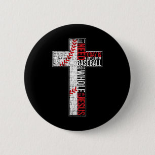 Bóton Redondo 5.08cm Tudo Que Preciso É Vender E Jesus Cruz Cristã Fé