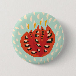 Bóton Redondo 5.08cm Tulipa abstrata bonita decorativa