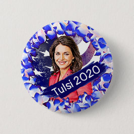 Bóton Redondo 5.08cm Tulsi Gabbard para as eleições presidenciais de 20