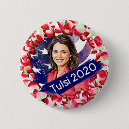 Bóton Redondo 5.08cm Tulsi Gabbard para as eleições presidenciais de 20