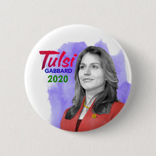 Bóton Redondo 5.08cm Tulsi para o presidente