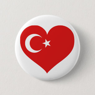 Bóton Redondo 5.08cm Turkiye Love