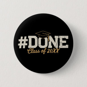Bóton Redondo 5.08cm Turma Personalizada de Ouro Formatura Graduado
