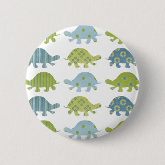 Bóton Redondo 5.08cm Turtle Silhouets com Padrão