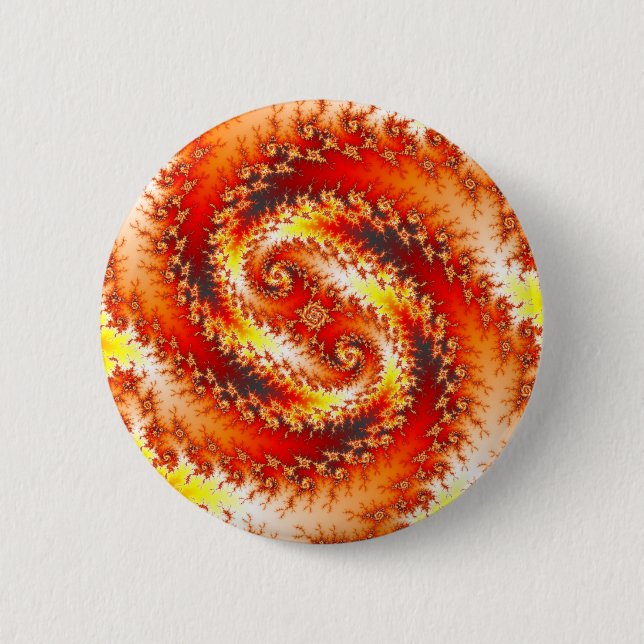 Bóton Redondo 5.08cm Twinblazer - botão do Fractal (Frente)