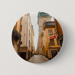 Bóton Redondo 5.08cm Tyska Brinken, Gamla Stan, Cidade Velha, Estocolmo