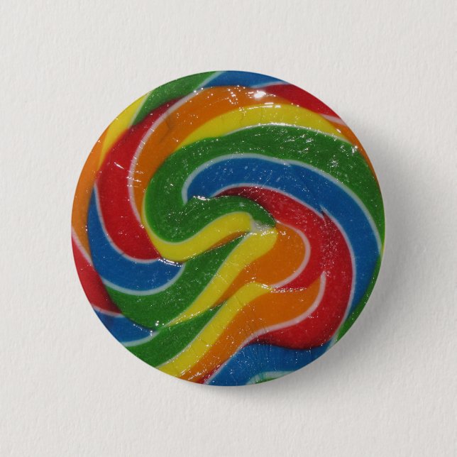 Bóton Redondo 5.08cm UAU! Esse é um botão Lollipop enorme (Frente)