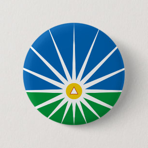 Bóton Redondo 5.08cm Uberlandia Minasgerais bandeira de Brasil, Brasil