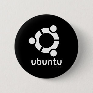 Bóton Redondo 5.08cm Ubuntu Linux Open Source