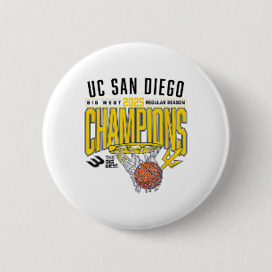 Bóton Redondo 5.08cm Uc San Diego Tretons 2025 Basquete Temporada Regul
