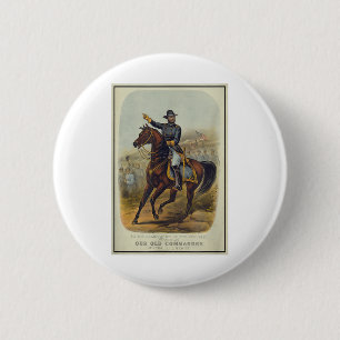 Bóton Redondo 5.08cm Ulisses S. Grant On Horseback
