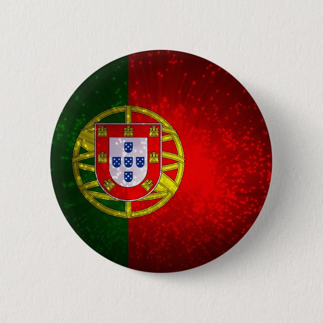 Bóton Redondo 5.08cm Um bandeira de Portugal (Frente)