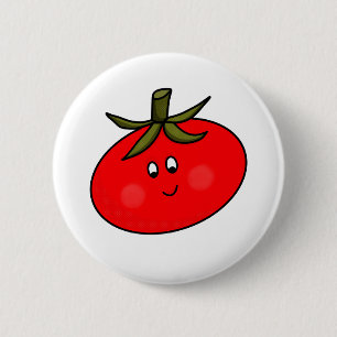 Bóton Redondo 5.08cm Um bom tomate