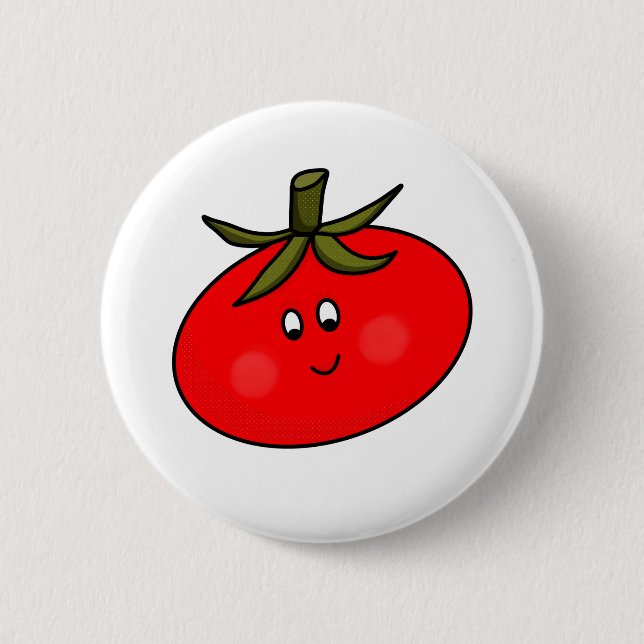 Bóton Redondo 5.08cm Um bom tomate (Frente)