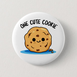 Bóton Redondo 5.08cm Um Bonito Cookie Engraçado Comida