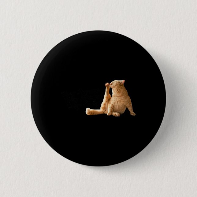 Bóton Redondo 5.08cm Um Gato Engraçado De Cly Mindful (Frente)
