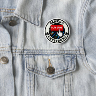 Bóton Redondo 5.08cm Um jogador e único pressionamento de tecla