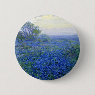 Bóton Redondo 5.08cm Um-nebuloso-dia-bluebonnets julianos de Robert